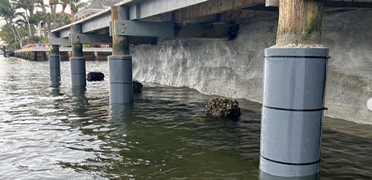 Boca Raton, FL Seawall Pile Wraps